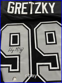 WAYNE GRETZKY SIGNED LOS ANGELES LA KINGS CUSTOM JERSEY AUTOGRAPHED WithCOA 597