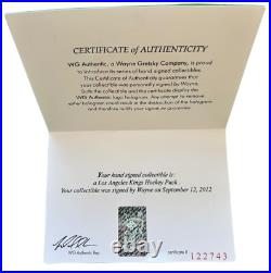 WAYNE GRETZKY SIGNED Los Angeles Kings Puck withCOA WGA LA UDA Upper Deck
