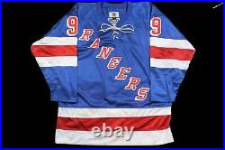 WAYNE GRETZKY SIGNED New York Rangers STARTER JERSEY Blue NY