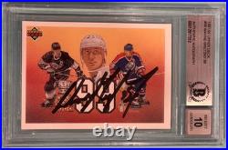 WAYNE GRETZKY Signed 1991-92 UPPER DECK #38 Beckett Slabbed graded GEM MINT 10
