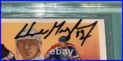 WAYNE GRETZKY Signed 1991-92 UPPER DECK Card #38 Beckett Slabbed BAS