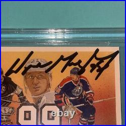 WAYNE GRETZKY Signed 1991-92 UPPER DECK Card #38 Beckett Slabbed GRADED 10