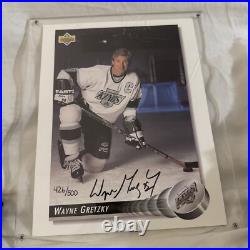WAYNE GRETZKY Signed 1992 UPPER DECK Autograph AUTO 8x10 Photo 426/ 500
