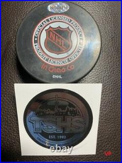 WAYNE GRETZKY Signed Autographed Edmonton Oilers InGlasCo Vintage Hockey Puck