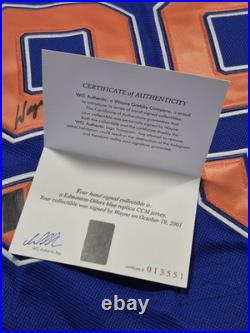 WAYNE GRETZKY Signed Autographed Edmonton Oilers Prostyle JERSEY WGA COA