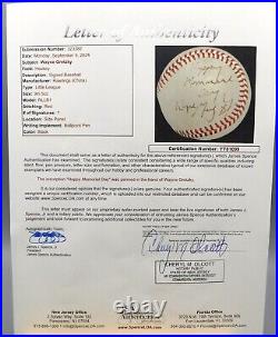 WAYNE GRETZKY Signed Inscribed Happy Memorial Day Rawlings Baseball JSA