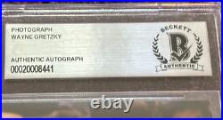 WAYNE GRETZKY Signed L. A. KINGS 8 X 10 PHOTO Beckett Encapsulated (BAS)