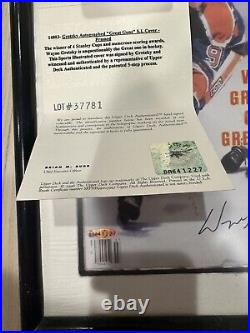 WAYNE GRETZKY Signed OILERS 8x10 PHOTO withGretzky Hologram HOF/PAAS COA