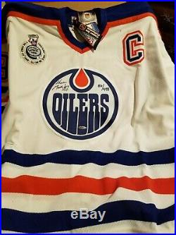 WAYNE GRETZKY The Great One Oilers AUTO Authentic Jersey UDA Autograph