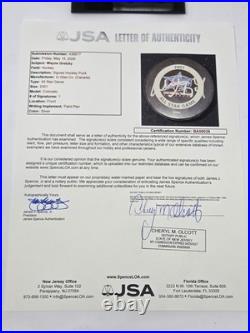 WAYNE GRETZKY signed 2001 All Star official game puck JSA COA Full LOA OILERS