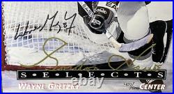 WAYNE GRETZKY signed 8.5 x 11 Gordon Howe Selects Trading Card Blowup 407/500
