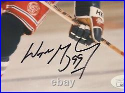 WAYNE GRETZKY signed 8x10 photo RANGERS JSA COA