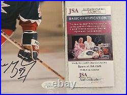 WAYNE GRETZKY signed 8x10 photo RANGERS JSA COA