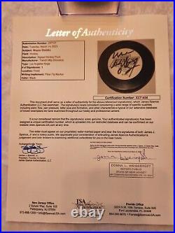 WAYNE GRETZKY signed KINGS puck JSA COA Full LOA