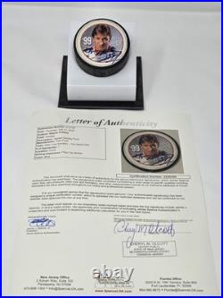 WAYNE GRETZKY signed RANGERS puck JSA COA Full LOA