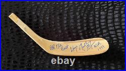 WAYNE GRETZKY signed hockey blade NY Rangers 1999 JSA Full Letter (LOA) GOAT