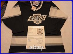 WAYNE GRETZKY signed licensed KINGS jersey JSA COA SIZE MEDIUM FULL LOA