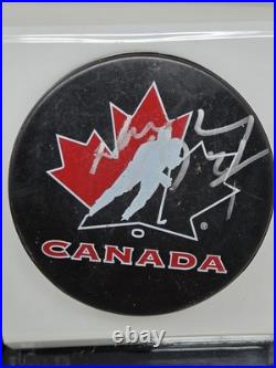 WAYNE GRETZKY signed team CANADA puck JSA COA Full LOA RANGERS OILERS KINGS