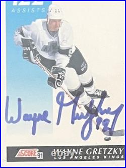 WAYNE GRETZKY signed trading card Plaque! KINGS RANGERS- RECORD BREAKER-GOAL 802
