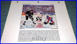 Warner Bros Wayne Gretzky Signed Cel Great Ones Los Angeles Kings + Rare Promo