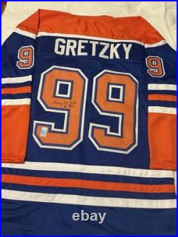 Waynd Gretzky Signed Oilers Jersey With Gretzky Holographic Coa