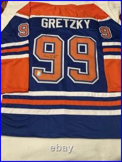 Waynd Gretzky Signed Oilers Jersey With Gretzky Holographic Coa