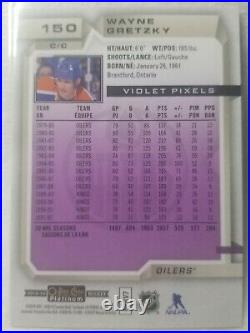 Wayne GRETZKY Autograph O-Pee-Chee Platinum Violet Pixels Edmonton Oilers