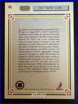 Wayne GRETZKY Mario LEMIEUX Brett HULL? 1991 Upper Deck 50/50 Club AUTO withCOA