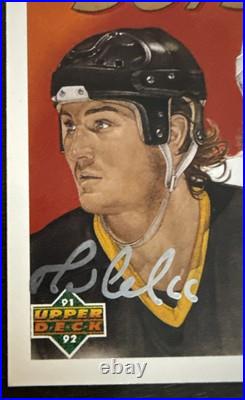 Wayne GRETZKY Mario LEMIEUX Brett HULL? 1991 Upper Deck 50/50 Club AUTO withCOA
