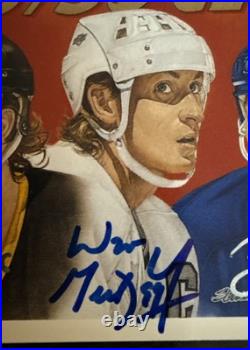 Wayne GRETZKY Mario LEMIEUX Brett HULL? 1991 Upper Deck 50/50 Club AUTO withCOA