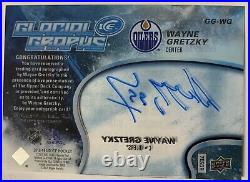 Wayne Gretzky 18-19 UD Ice Hockey Glacial Graphs Autograph GG-WG Signature Auto