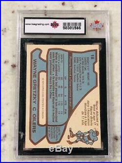 Wayne Gretzky 1979-80 O-pee-chee Opc Rc Rookie Card Ksa 7.5 Not 7 Or 8