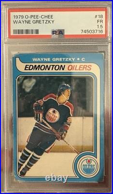 Wayne Gretzky 1979 O-Pee-Chee #18 Rookie RC PSA 1.5