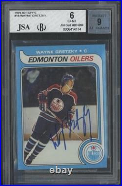 Wayne Gretzky 1979 Topps #18 Rookie Auto BGS 6 Autograph 9