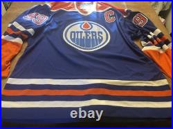 Wayne Gretzky 1980 Edmonton Oilers Signed Heroes Of Hockey Jersey Upper Deck cos