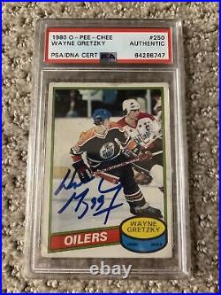 Wayne Gretzky 1980 O Pee Chee OPC #250 signed autographed 2nd Year PSA