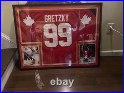 Wayne Gretzky 1987 Team Canada Cup Autographed Signed Framed Jersey With PSA COA