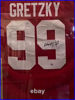 Wayne Gretzky 1987 Team Canada Cup Autographed Signed Framed Jersey With PSA COA