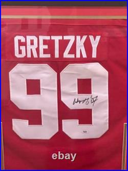 Wayne Gretzky 1987 Team Canada Cup Autographed Signed Framed Jersey With PSA COA