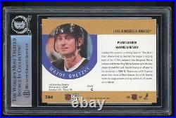 Wayne Gretzky 1990-91 Pro Set #394 BAS BGS Certified Autograph Los Angeles Kings