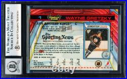 Wayne Gretzky 1991-92 Stadium Club Card Kings Gem 10 Auto Beckett 18278771