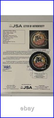 Wayne Gretzky 1996 NHL All Star Game Autographed Puck with JSA LOA