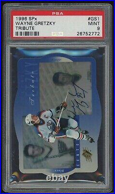 Wayne Gretzky 1996 SPX Tribute Auto PSA 9