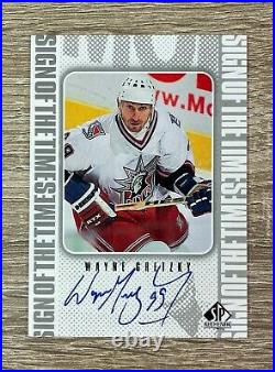 Wayne Gretzky 1998-99 Sign of Times AUTO SP Authentic #WG EX-NMT