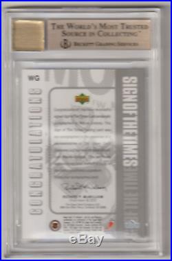 Wayne Gretzky 1998-99 Sp Authentic Sign Of The Times Autograph Bgs 9.5 Gem Mint