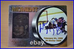 Wayne Gretzky 1998 Upper Deck McDonald's Moment Card M-2 SIGNED AUTOGRAPHED RARE