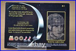 Wayne Gretzky 1998 Upper Deck McDonald's Moment Card M-2 SIGNED AUTOGRAPHED RARE
