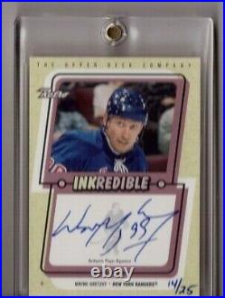 Wayne Gretzky 1999-00 Ud Retro Inkredible Level 2 Autograph Sp/25 #wg Ssp Auto