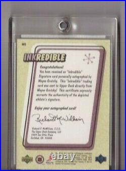 Wayne Gretzky 1999-00 Ud Retro Inkredible Level 2 Autograph Sp/25 #wg Ssp Auto