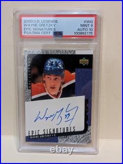 Wayne Gretzky 2000-01 UD Legends. Wayne Gretzky Epic Signatures. PSA 9 Auto 10
